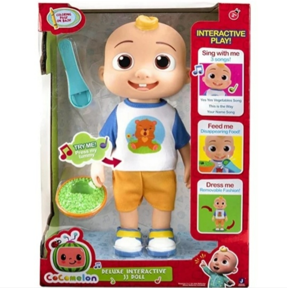 Cocomelon JJ Deluxe Interactive Doll